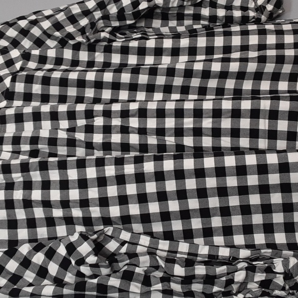 J.Jill Houndstooth Gingham Petite Long Sleeve V-Neck Tunic Top - Picture 7 of 9